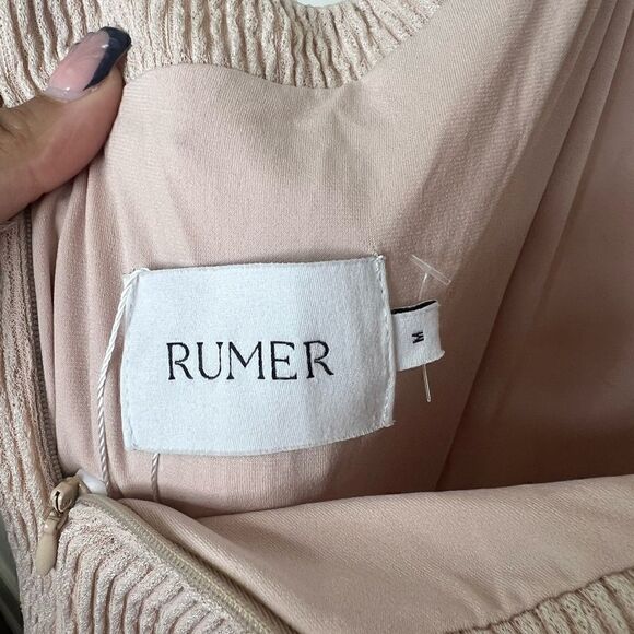 Rumer The Label x Revolve Nude Resortwear Cassidy Maxi Dress Size Medium - Picture 9 of 12